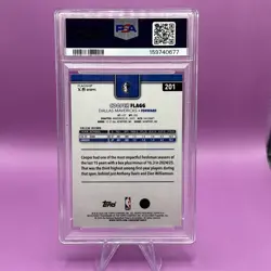 2025-26 Topps - Cooper Flagg #201 Rainbow Foilboard (RC) Dallas Mavericks PSA 9 - Image 2