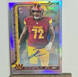 2025 Topps Chrome - Rookie Auto Josh Conerly Jr. Refractor /499 - Image 2