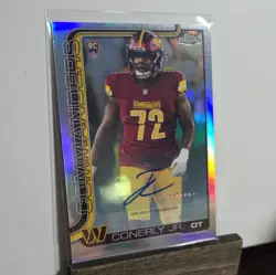 2025 Topps Chrome - Rookie Auto Josh Conerly Jr. Refractor /499 - Image 3
