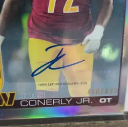 2025 Topps Chrome - Rookie Auto Josh Conerly Jr. Refractor /499 - Image 5