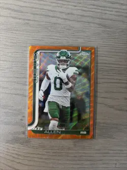 2025 Topps Chrome - Braelon Allen #240 Orange Wave Refractor /25 - Image 1