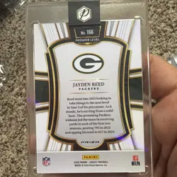 2025 Panini Select - Premier Level Jayden Reed #166 Zebra Shock Prizm - Image 2
