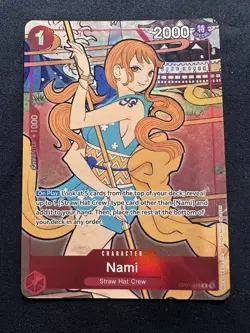 2024 Nami One Piece English Version 1st Anniversary Edition #016 OP01-016 - Image 1