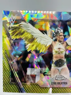 2026 Topps Chrome WWE Sapphire Lyra Valkyria Gold Refractor /50 - Image 2
