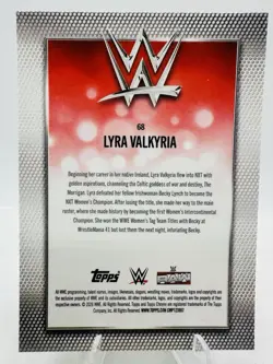 2026 Topps Chrome WWE Sapphire Lyra Valkyria Gold Refractor /50 - Image 4