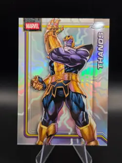 2026 Topps Chrome Marvel #174 Thanos - Storm’s Lightning Refractor - Image 1