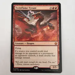 Magic The Gathering Foundations Twinflame Tyrant M0097 - Image 1