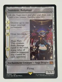 SUMMON BAHAMUT 2025 MAGIC THE GATHERING MTG FINAL FANTASY MYTHIC RARE #0001 - Image 1