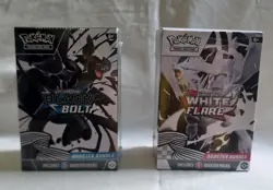 Pokemon TCG Scarlet & Violet Black Bolt + White Flare Booster Bundles - Sealed - Image 1
