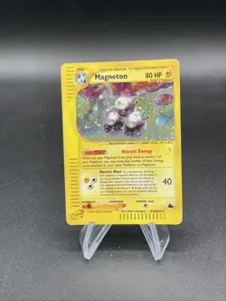 Magneton H18/H32 Skyridge 2003 Holo Rare Vintage E-Series Pokemon Card SWIRL - Image 2
