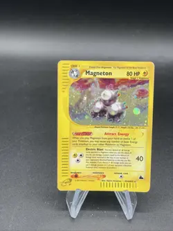 Magneton H18/H32 Skyridge 2003 Holo Rare Vintage E-Series Pokemon Card SWIRL - Image 3