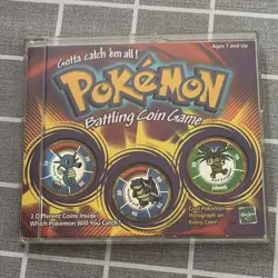 Hasbro Pokemon Battling Coin Game Holograph 3 Coins Horsea Blastoise 1999 - Image 1