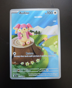 Pokemon Audino Sv Black Bolt Holo Rare 151/086 100 HP ENG 2025 - Image 1