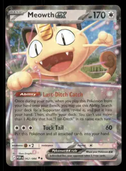 Meowth ex 062/088 Double Rare Perfect Order Pokemon Holo Near Mint - Image 1
