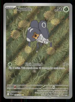 Nymble 096/094 Illustration Rare Phantasmal Flames Pokemon Holo Lightly Played - Image 1