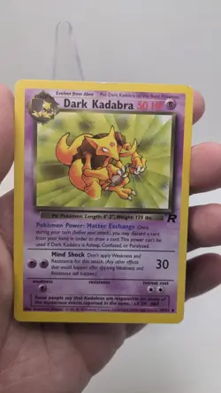 Vintage Pokemon TCG WOTC #39/82 Dark Kadabra Non Holo LP Team Rocket - Image 3