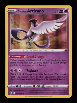 Galarian Articuno 063/203 Holo Rare Evolving Skies Pokemon Cards - Image 1