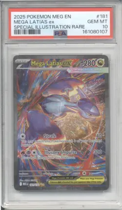 2025 POKEMON MEGA EVOLUTION MEGA LATIAS EX #181/132 SIR PSA 10 - Image 1