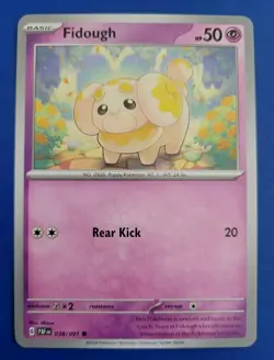Pokemon TCG Paldean Fates: Fidough (038/091) - Common - Near Mint - Image 1