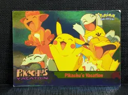 1999 Topps Pokemon Movie Animation #42 Pikachu’s Vacation Blue Label MP - Image 1