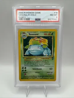 ✅Free Tracked Shipping - Venusaur 18/130 Base Set 2 Holo Rare PSA 8 Pokemon - Image 1