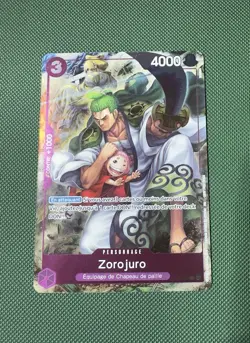 One Piece Zoro-Juurou OP05-067 rare French Promo 1st Anniversary NM - Image 1