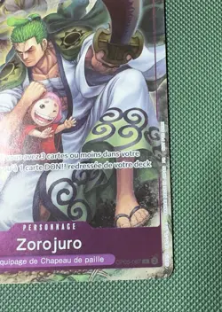 One Piece Zoro-Juurou OP05-067 rare French Promo 1st Anniversary NM - Image 5
