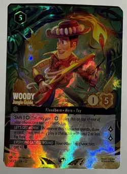 Woody- Jungle Guide 54/P3 Set Champ Promo Enchanted Foil Wilds Unknown Lorcana - Image 3