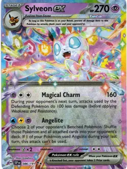 Sylveon ex 086/191 Double Rare Surging Sparks Pokemon Holo Lightly Played - Image 1