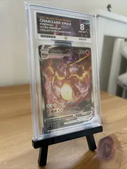 Charizard VMAX Black Star Promo SWSH261 Ace Graded 8 - Image 1
