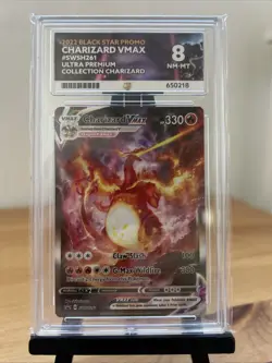 Charizard VMAX Black Star Promo SWSH261 Ace Graded 8 - Image 3