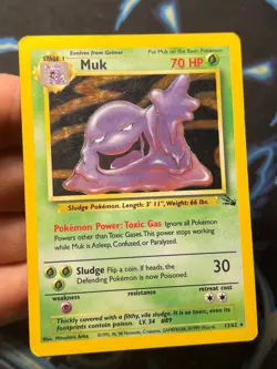 Muk 13/62 Fossil Unlimited - Holo Rare - WOTC Pokemon Card B MP - Image 4