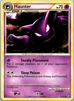HAUNTER 35/102 UNCOMMON HGSS TRIUMPHANT POKEMON NM/M - Image 1