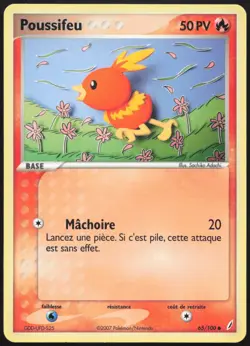 Carte Pokemon Poussifeu 65/100 Gardiens de Cristal Francais - Image 1