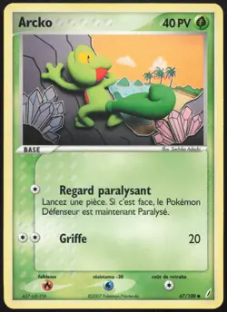 Carte Pokemon Arcko 67/100 Gardiens de Cristal Francais - Image 1