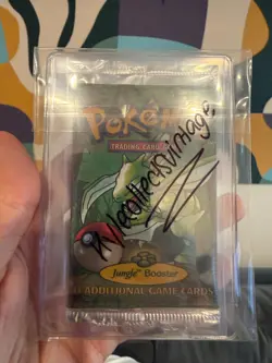 Pokemon Jungle Booster Pack Unlimited Scyther Art 21.24g WOTC Sealed Heavy Weigh - Image 1