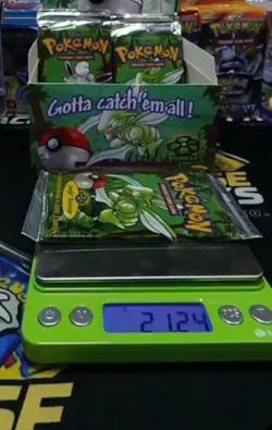 Pokemon Jungle Booster Pack Unlimited Scyther Art 21.24g WOTC Sealed Heavy Weigh - Image 3