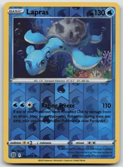 Lapras 031/172 Reverse Holo Rare - Brilliant Stars - EN - NM - Pokemon TCG - Image 1