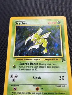 💎🌴| Scyther - Base Set 2 17/130 Rare Holo Pokemon TCG - NM/LP #37 - Image 2