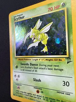 💎🌴| Scyther - Base Set 2 17/130 Rare Holo Pokemon TCG - NM/LP #37 - Image 4