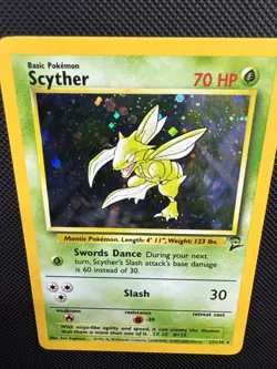 💎🌴| Scyther - Base Set 2 17/130 Rare Holo Pokemon TCG - NM/LP #37 - Image 5