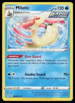 Milotic 038/203 Rare Evolving Skies Pokemon Near Mint - Image 1