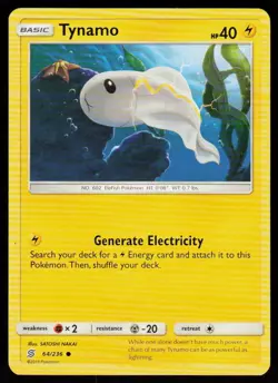 Tynamo 64/236 Common Unified Minds Pokemon Near Mint - Image 1