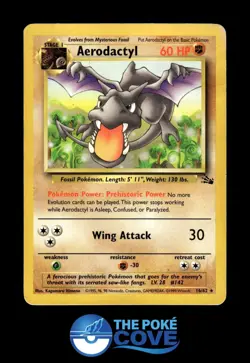 Aerodactyl 16/62 | Fossil Unlimited | Pokemon Rare | DMG - Image 1