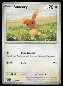 Buneary 083/094 Common Phantasmal Flames Pokemon Near Mint - Image 1