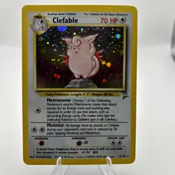 Pokemon Base Set 2 - Clefable 5/130 Holo Rare LP - Image 2