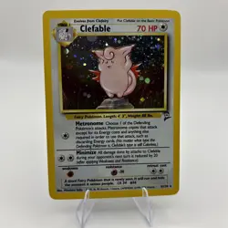 Pokemon Base Set 2 - Clefable 5/130 Holo Rare LP - Image 4