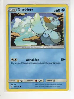 DUCKLETT COSMIC ECLIPSE SET POKEMON CARD 59/236 EX/NM - Image 1