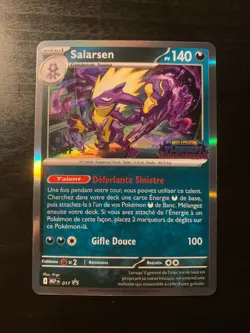 Carte Pokemon : Salarsen MEP 017 Promo STAFF Mega Evolution Francaise NEUF - Image 1