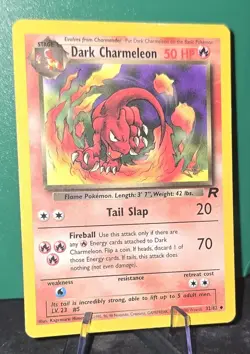 Pokemon - Dark Charmeleon - Team Rocket - W Stamp 32/82 WOTC - Image 1
